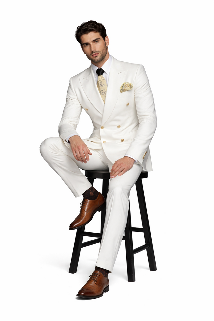 Rossi Man Milano RM1770 â€“ Men's Modern Slim Fit 3-Piece Suit | Formal