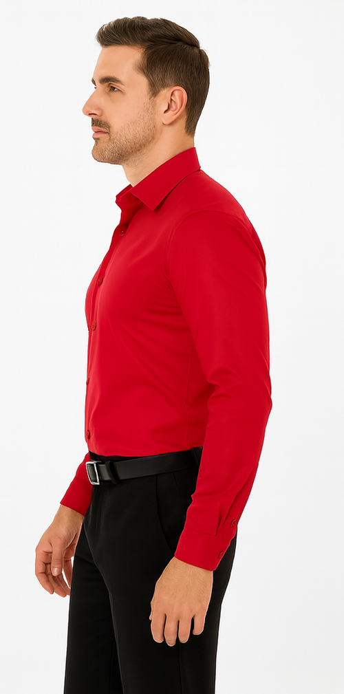 Rossi Man RS1 Red Dress Shirt for Men
