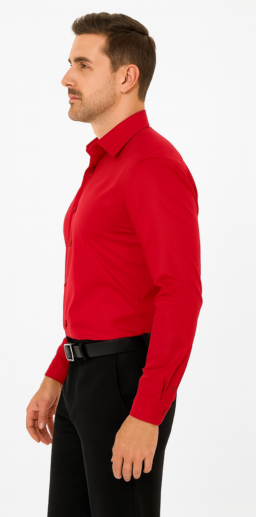 Rossi Man RS1 Red Dress Shirt for Men