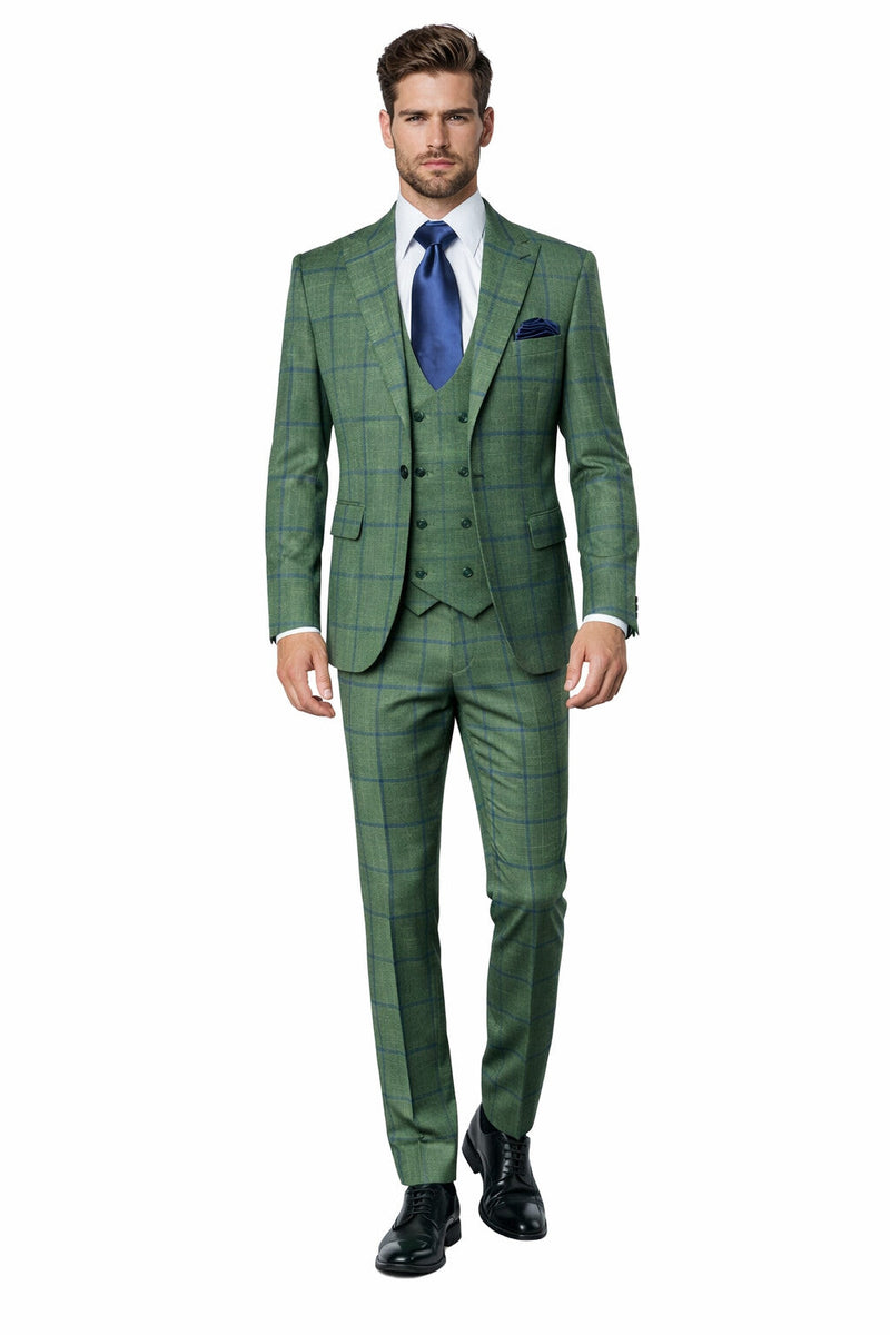 Rossi Man Max RM1841 – Men's Slim Fit 3-Piece Suit for Men