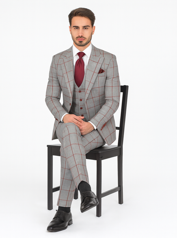 Rossi Man RM1854 Tom Men's Slim Fit Suit for Men