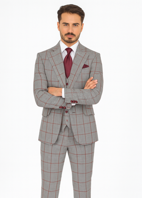 Rossi Man RM1854 Tom – Men's Slim Fit Suit for Men