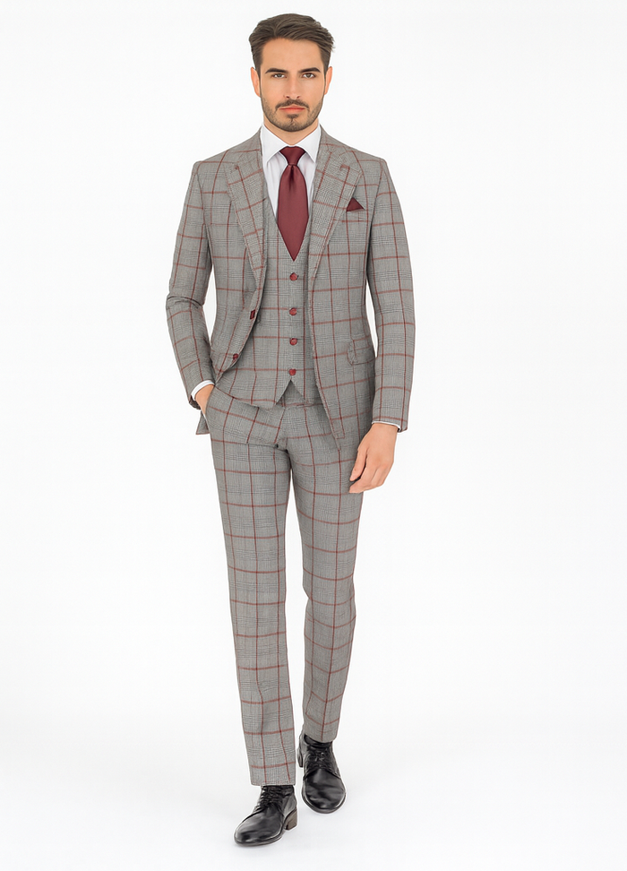 Rossi Man RM1854 Tom Men's Slim Fit Suit for Men