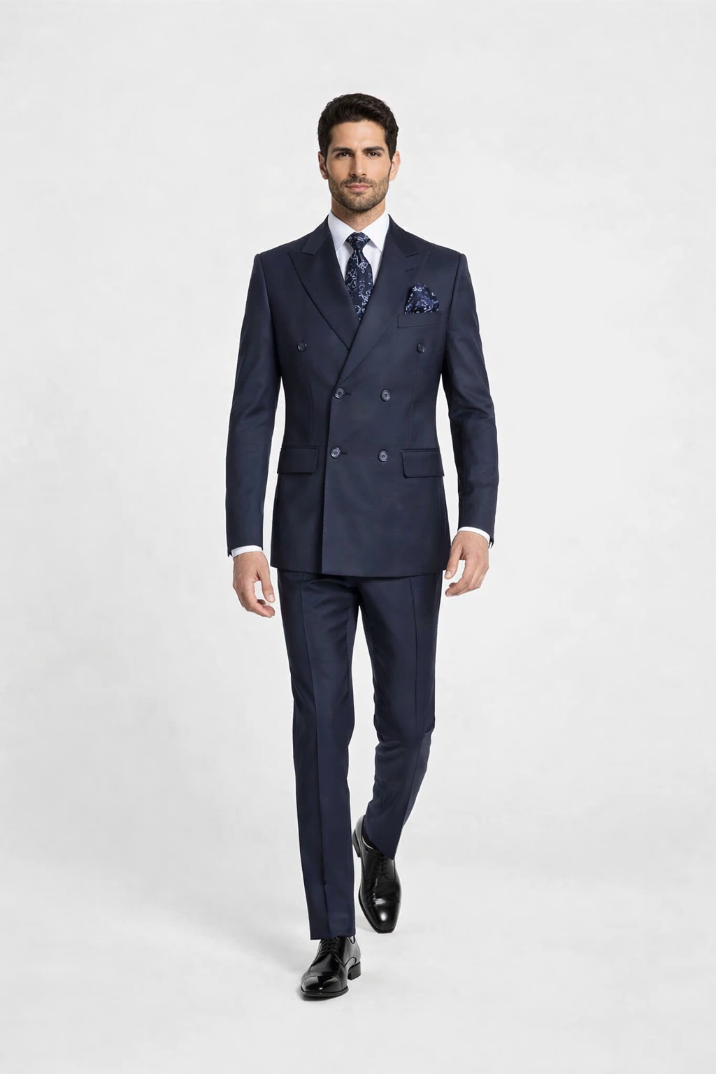 Rossiman Men's Blue Slim Fit Suit â€“ Modern Tailored Formalwear