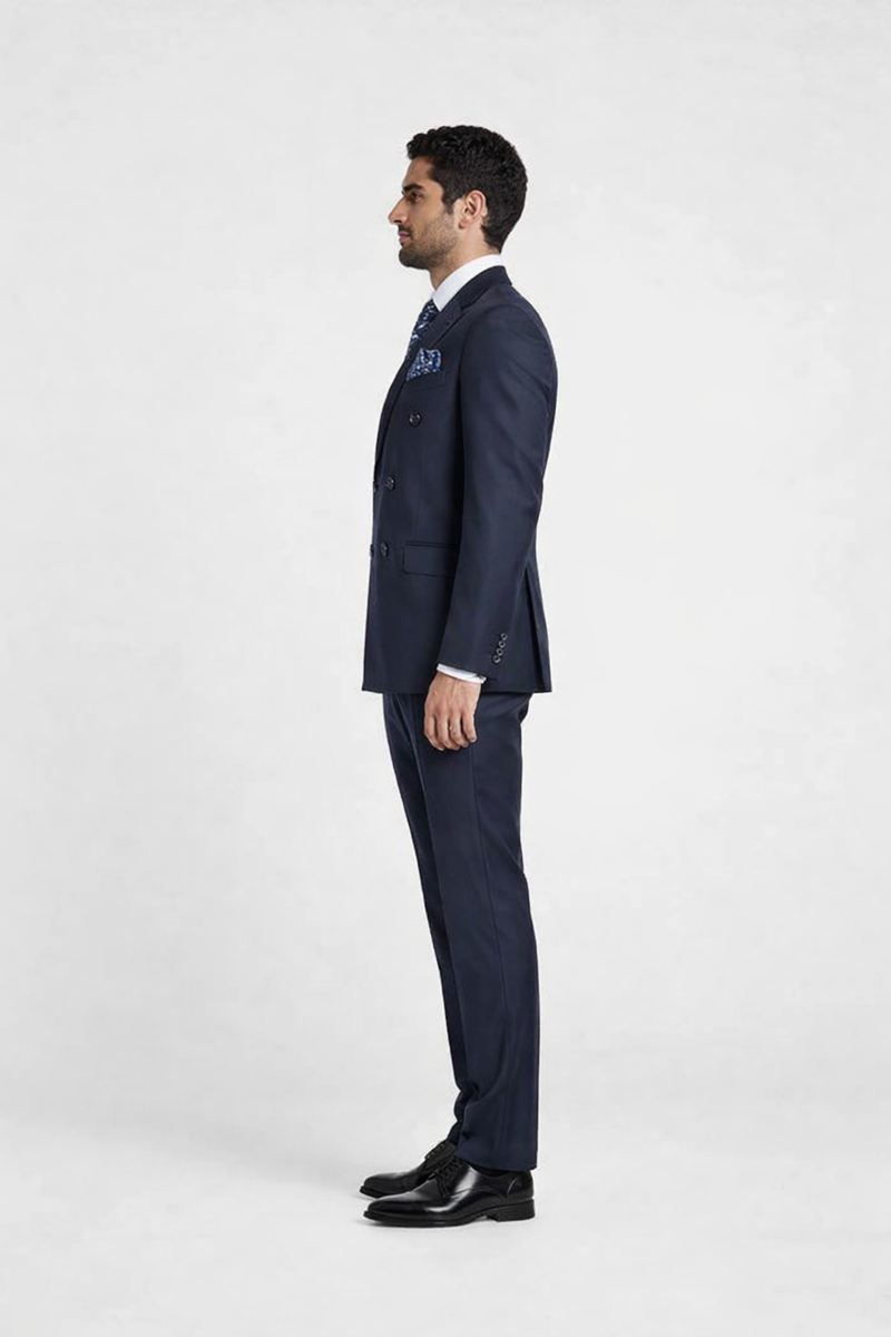 Rossiman Men's Blue Slim Fit Suit â€“ Modern Tailored Formalwear