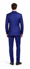 Rossiman Men's Slim Fit Royal Blue Suit â€“ Double-Breasted Elegance