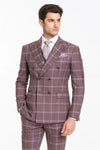  rossiman-plaid-suit-textured-windowpane-pattern-in-gray-and-lavender-double-breasted-design