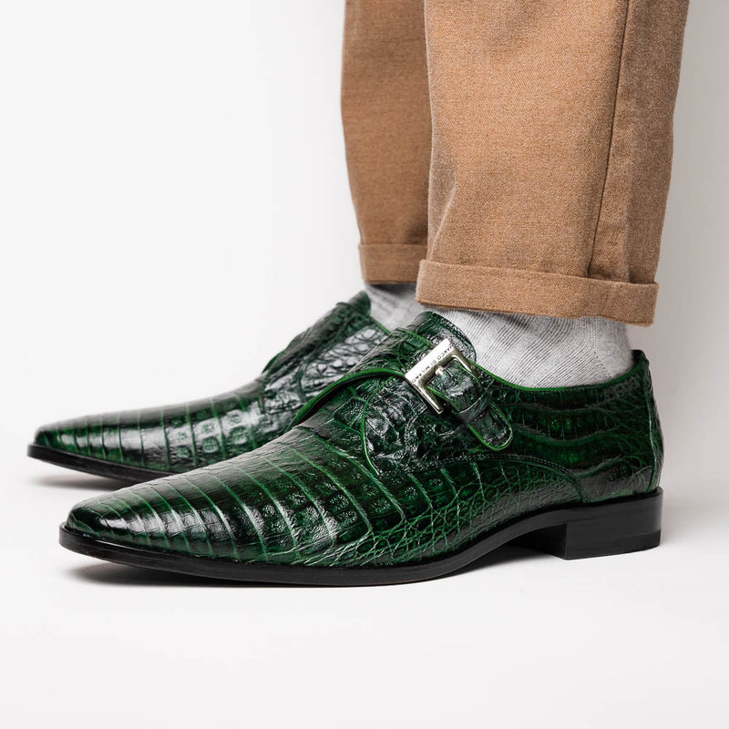Marco_Di_Milano Rovigo - Forest Green Leather Loafer