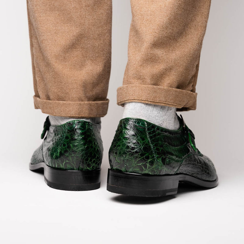 Marco_Di_Milano Rovigo - Forest Green Leather Loafer