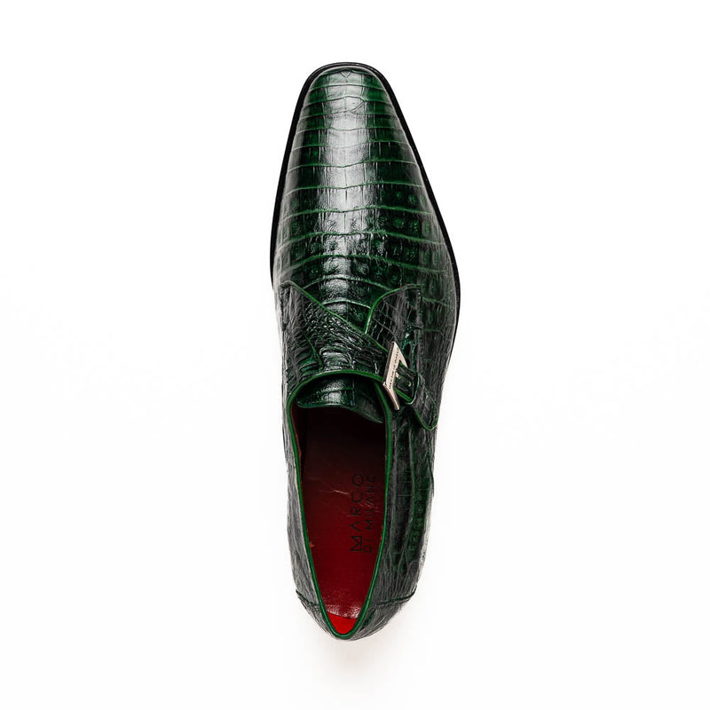 Marco_Di_Milano Rovigo - Forest Green Leather Loafer