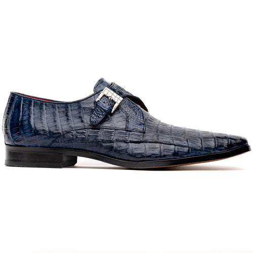 Marco Di Milano Rovigo: Stained Navy Leather Dress Shoe