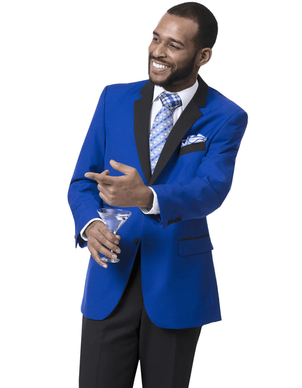 Royal Blue and Gold Tuxedo - AlbertoNardoniStore