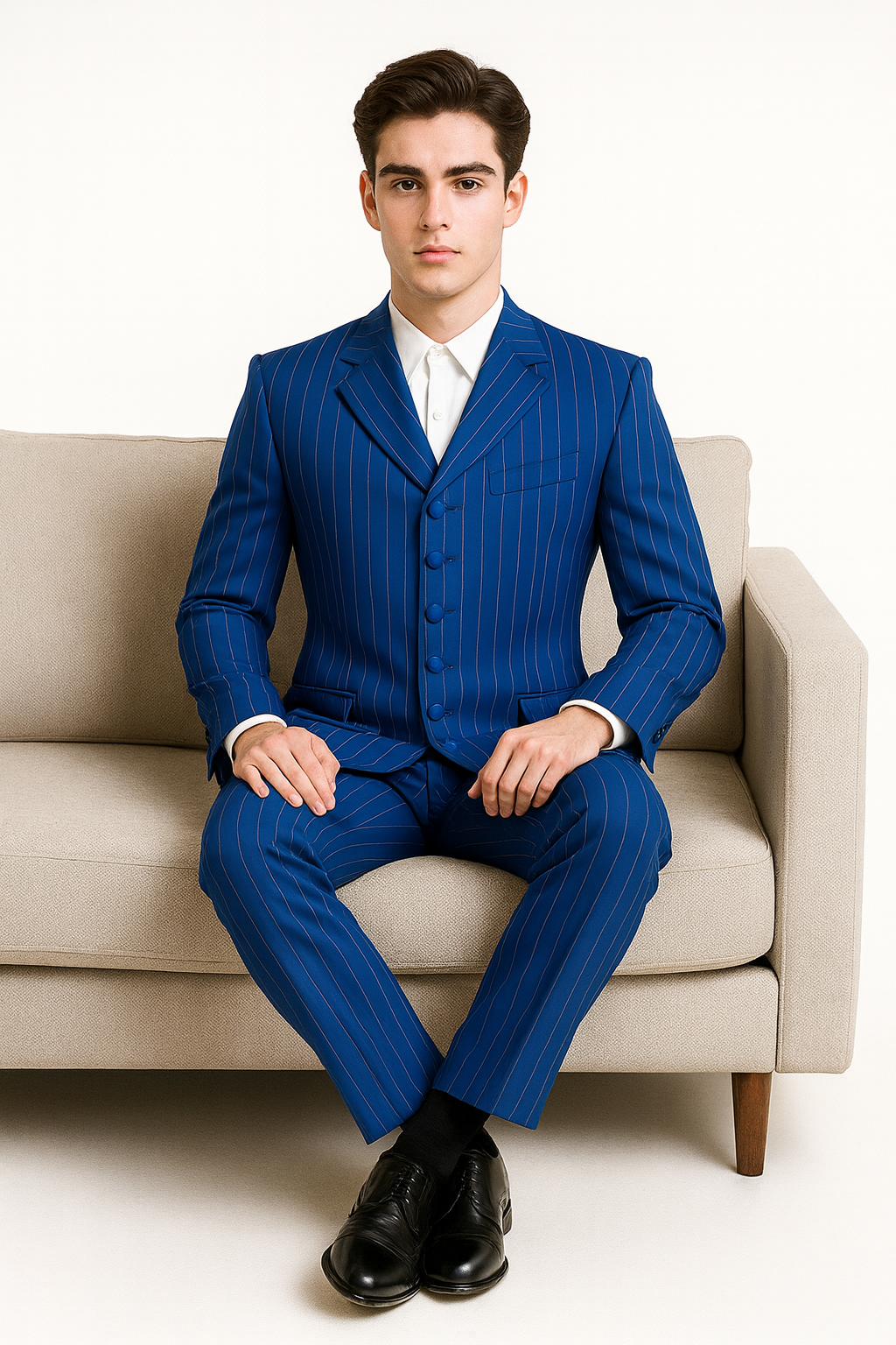 Royal Blue Groomsmen Zoot Suits