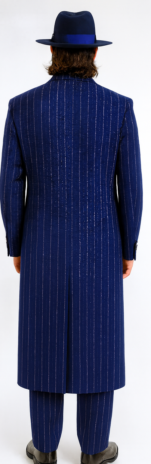 Royal Blue Pinstripe Zoot Suit - 1920's Suit - Gangster Suit