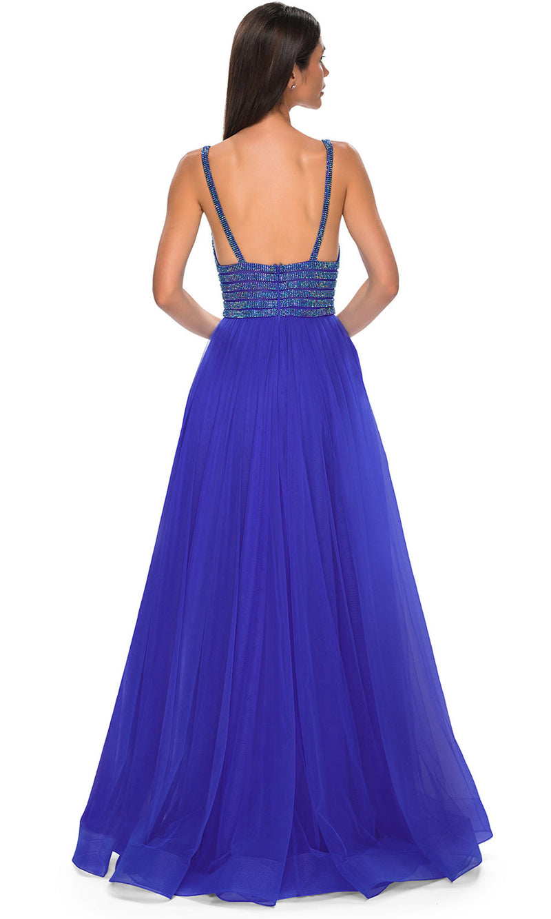 La Femme 32714 Rhinestone Embellished Sleeveless Prom Gown