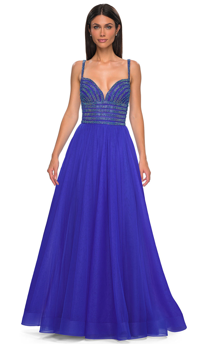 La Femme 32714 Rhinestone Embellished Sleeveless Prom Gown
