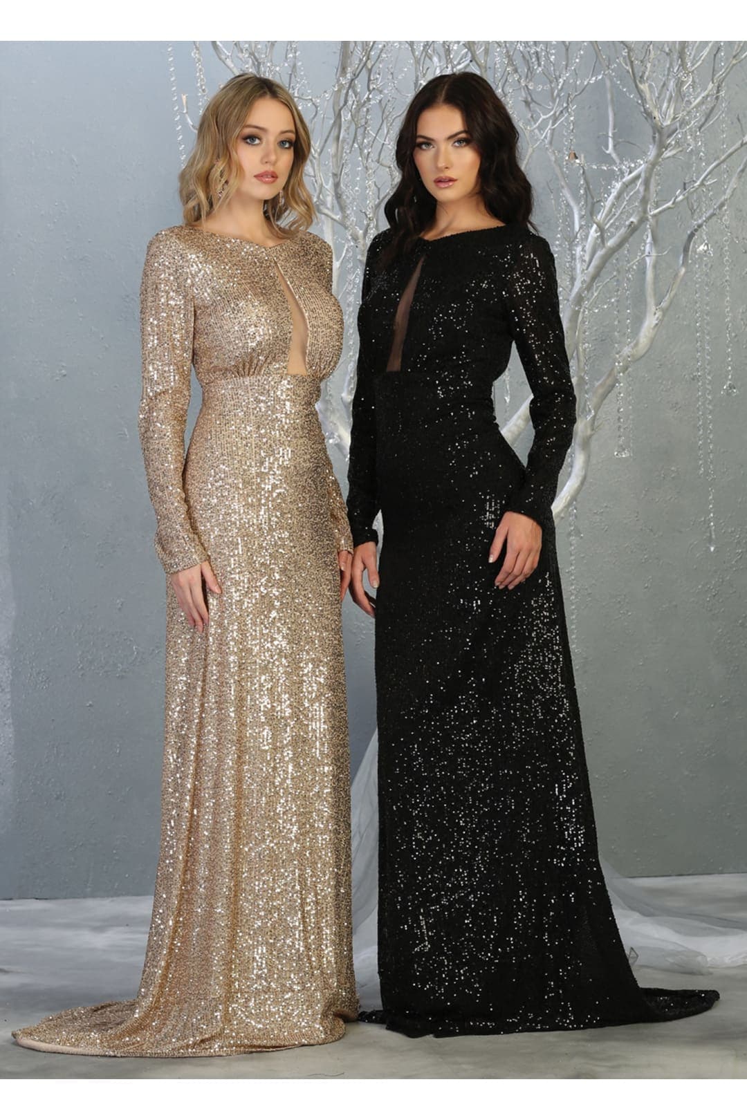 Plus Size Long Evening Gown Maxi Formal Dress for Women By Royal Queen RQ7795