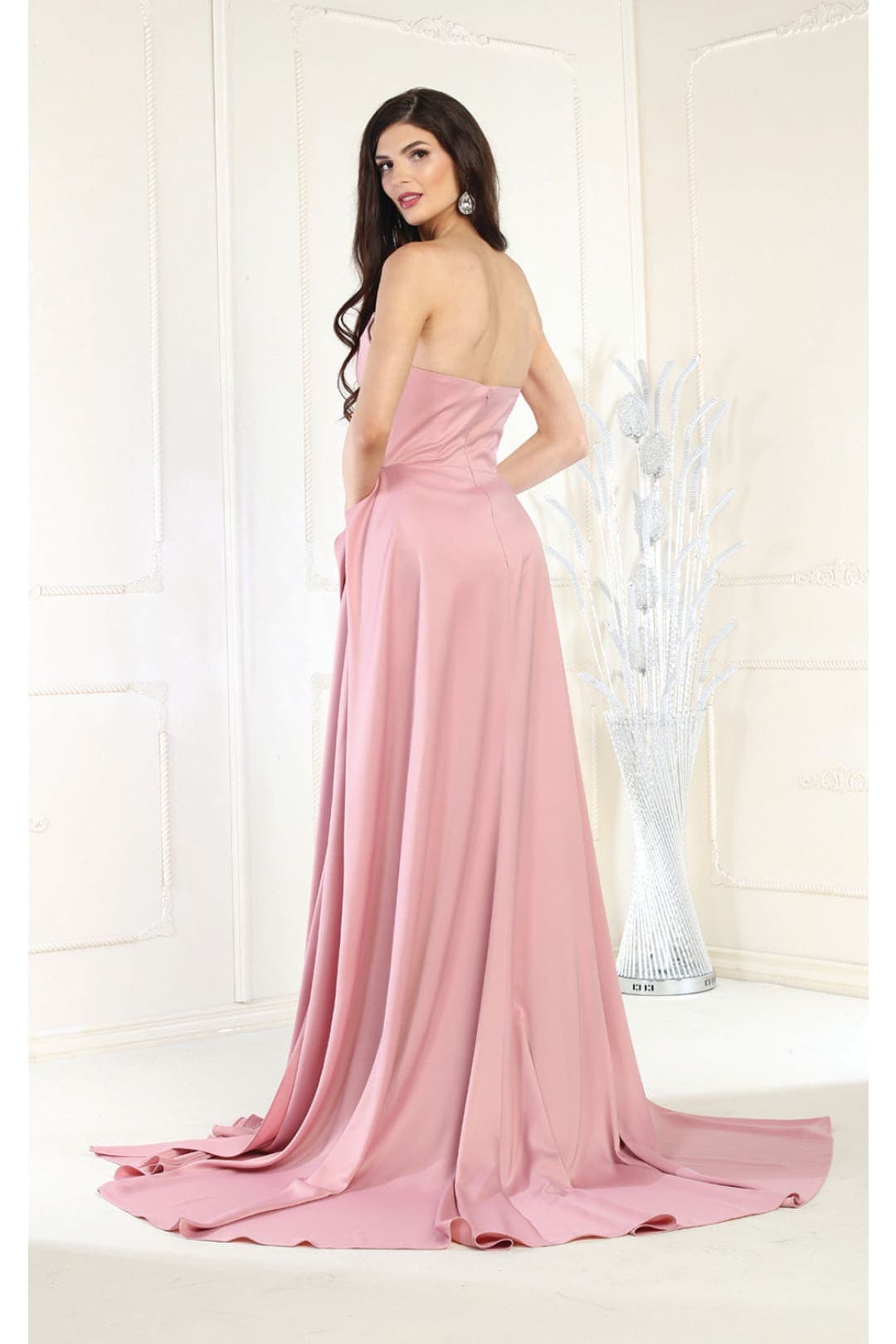 Royal Queen RQ8001 Strapless Sweetheart Glitter Long Formal Prom Gown