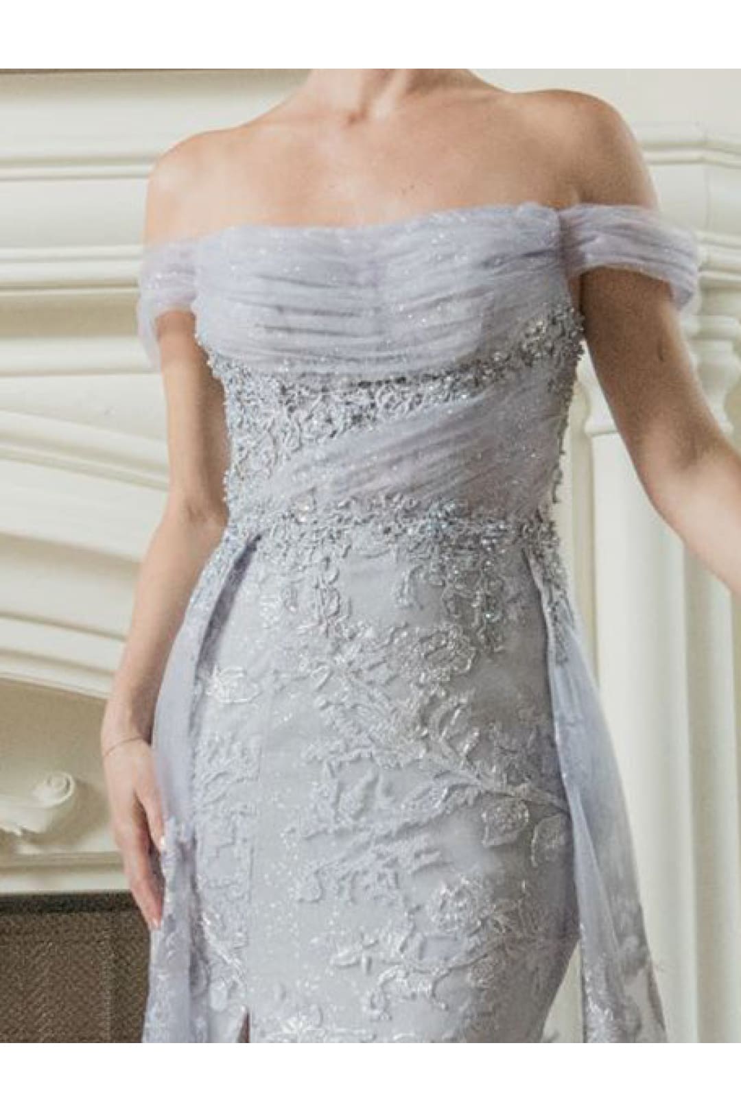 Royal Queen RQ8053 Off Shoulder Lace Applpique Pageant Formal Dress