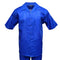 Mens Royal Blue Linen Shirt and Pants Casual Outfit Set