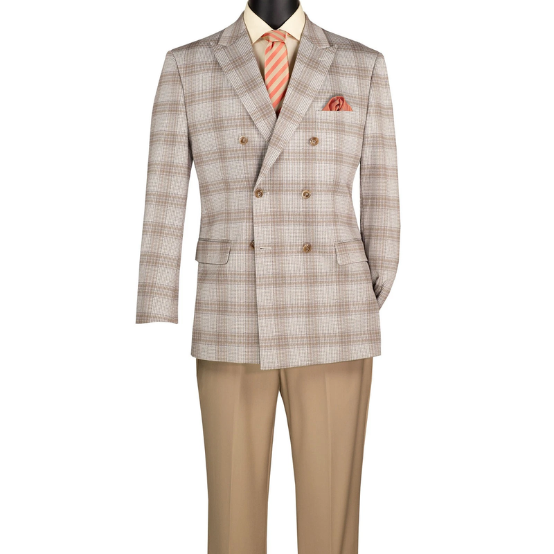 Men Regular-Fit Windowpane Blazer Jacket