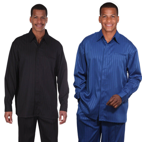 Mens Walking Black/Blue Suit - Leisure Suits For Men