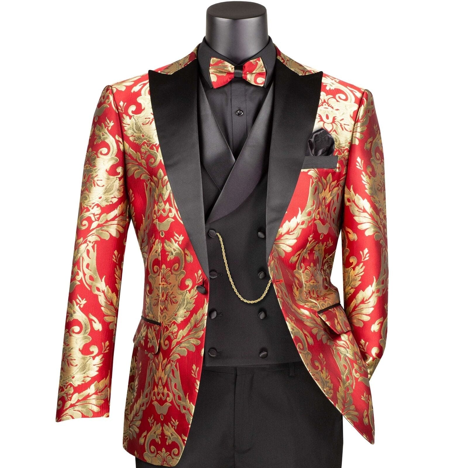 Cheap Black Trim Fit Mens Suit Set Gold Peaked Lapel One Button Prom Jacket  Custom Made Formal Jumpsuit From Dresstop, $76.77