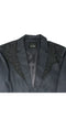 Mens Cowboy Blazer - Western Jacket in Color "Navy Blue" Ultra Slim Fitted (Buy 1 Size UP)