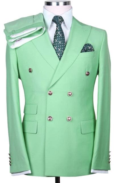 Sage Green Suit For Groom - Sage Green Tuxedo With bowtie - AlbertoNardoniStore