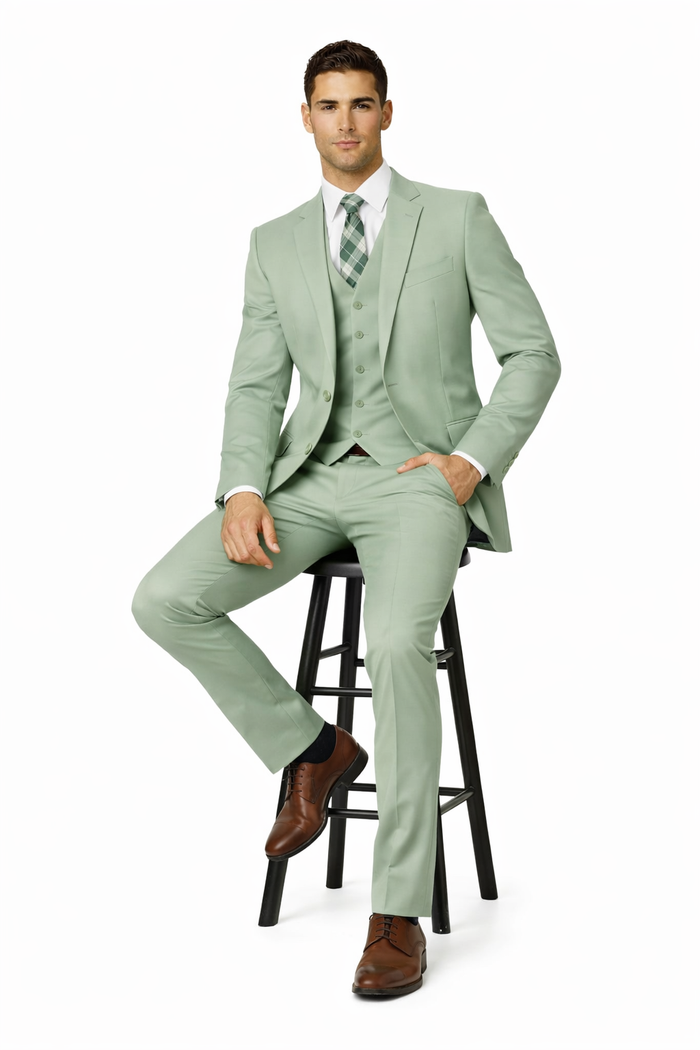 Sage Green Suits -  Light Green Suit - Summer Color Suit