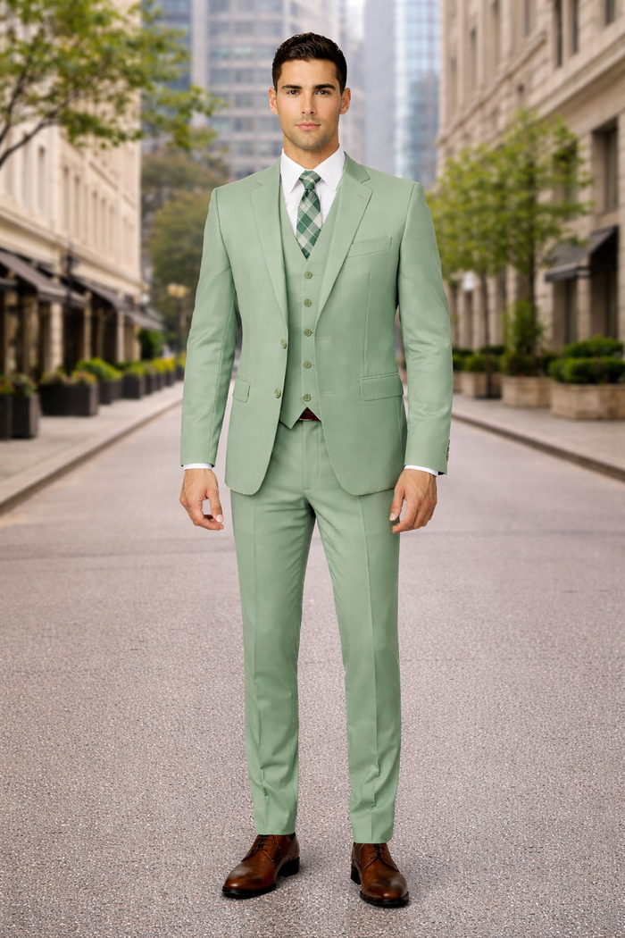 Sage Green Suits -  Light Green Suit - Summer Color Suit