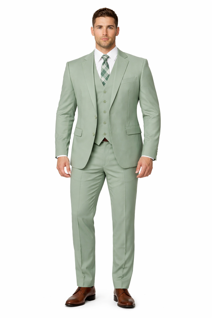 Sage Green Suits -  Light Green Suit - Summer Color Suit