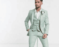 Sage Green Wedding Suit Sage Green Groom Tuxedo - AlbertoNardoniStore