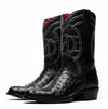 Marco Di Milano Savannah Black Ostrich Quill Round Toe Cowboy Boots