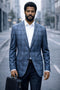 Indigo Blazer Mens Sport Coat