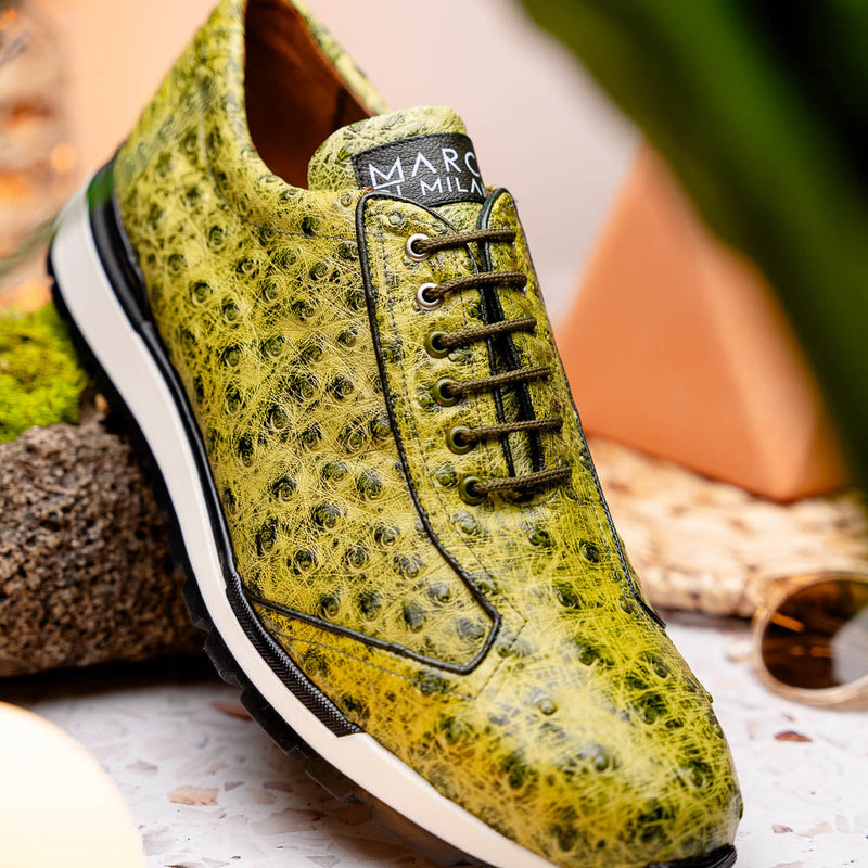 Marco Di Milano Scanno Antique Green Leather Shoe