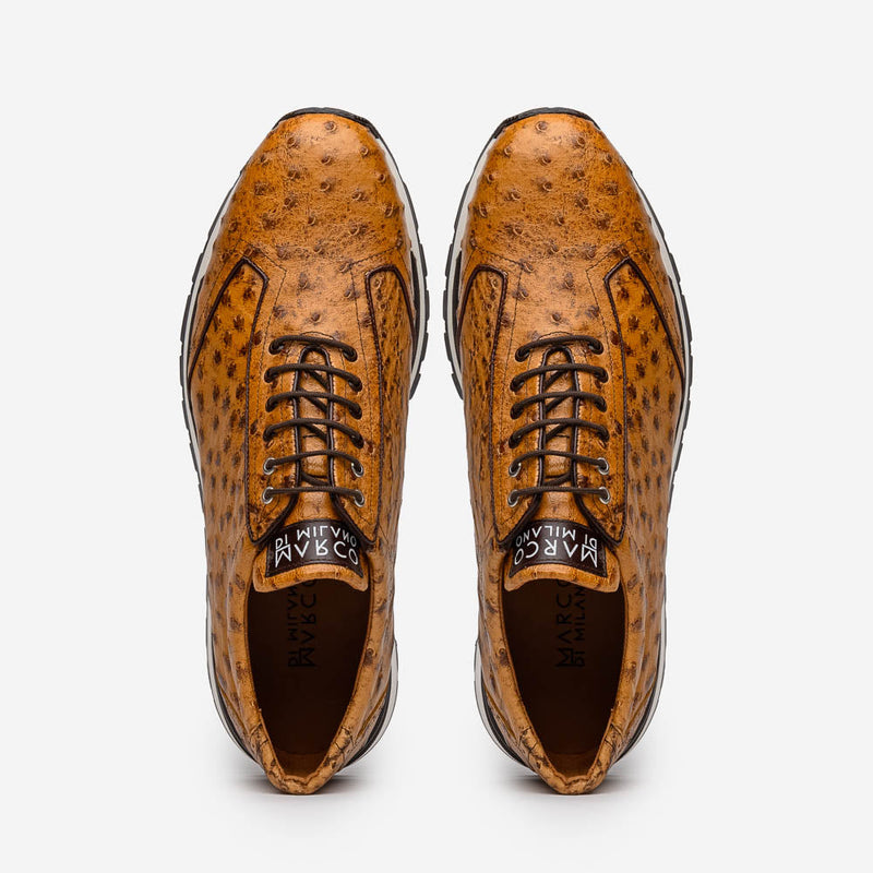 Marco Di Milano Scanno Paja Ostrich Quill Sneakers