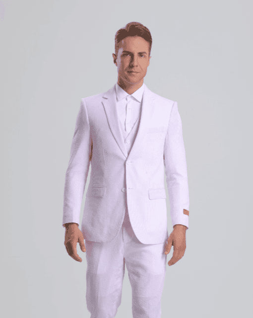 Seersucker Suit - Summer Suit - Cotton Suit - AlbertoNardoniStore