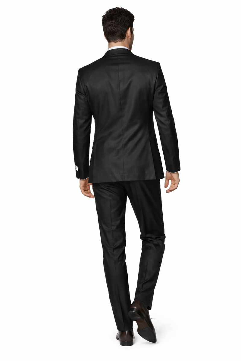 Shiny Black Suit - Shiny Tuxedo