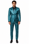 Shiny Teal Suit - Shiny Tuxedo