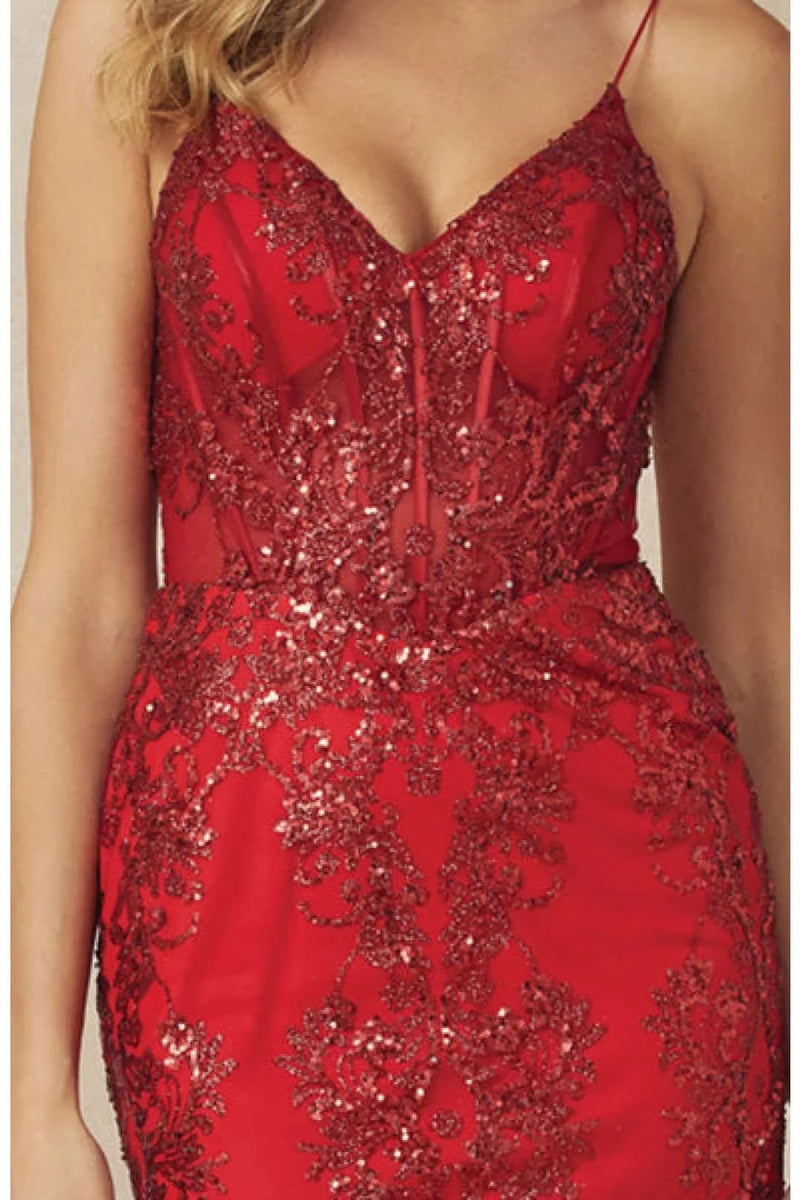 Dama Dresses for Quinceanera in Red Style 874 Quince Outfit