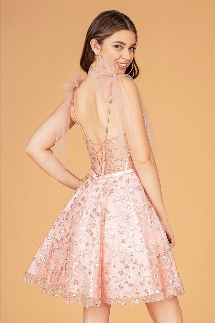 Glitter Homecoming Dress by Elizabeth KGS3088