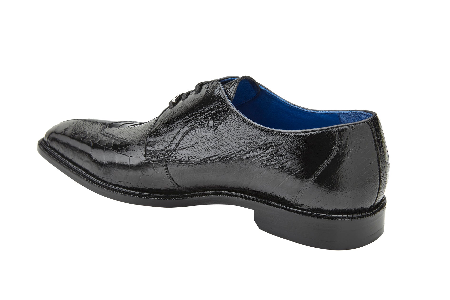 Belvedere Siena Black Genuine Alligator Dress Shoe