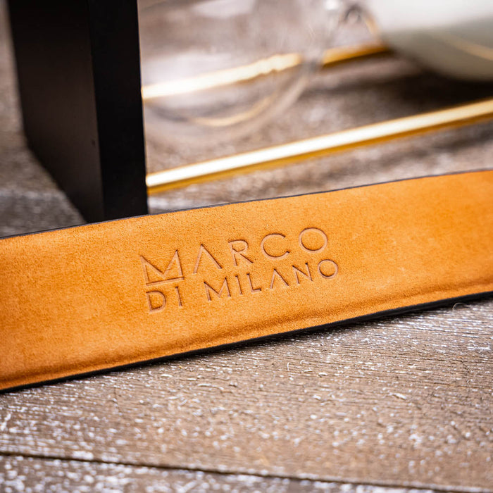 Marco Di Milano Silvio Belt Gray Leather Loafers