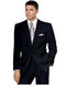 Size 36 Regular Suit Solid Black Size 36r Suit - AlbertoNardoniStore