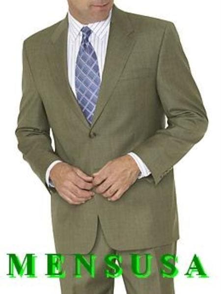 Size 46 Suit Oilive Green Short Suit - AlbertoNardoniStore