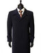 Mens Floor Length Coat Navy Coat - AlbertoNardoniStore