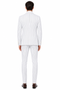SKU#JA60387 White Suit With Black Pinstripe - 1920'S 1940'S Dress Suit