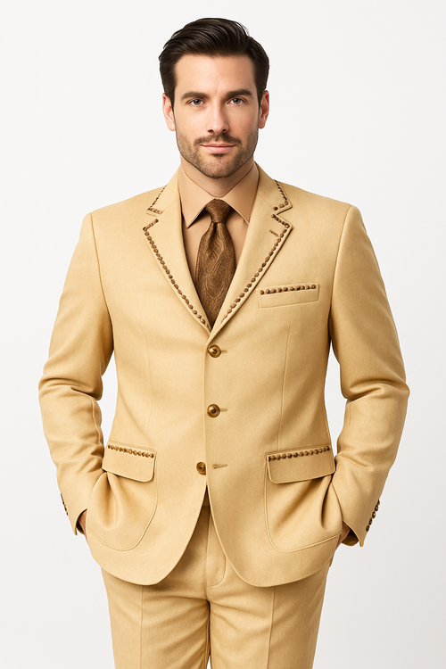 Champagne Groomsmen Suits