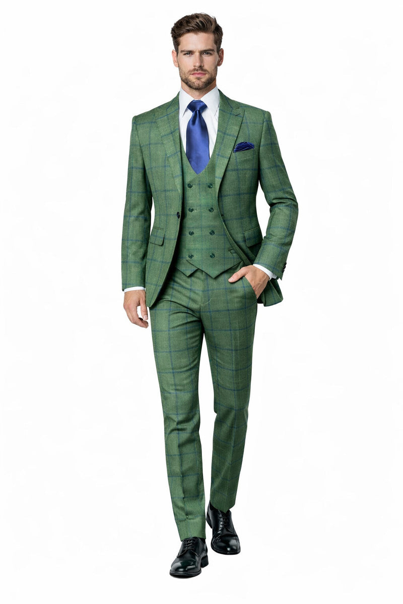 Rossi Man Max RM1841 – Men's Slim Fit 3-Piece Suit for Men